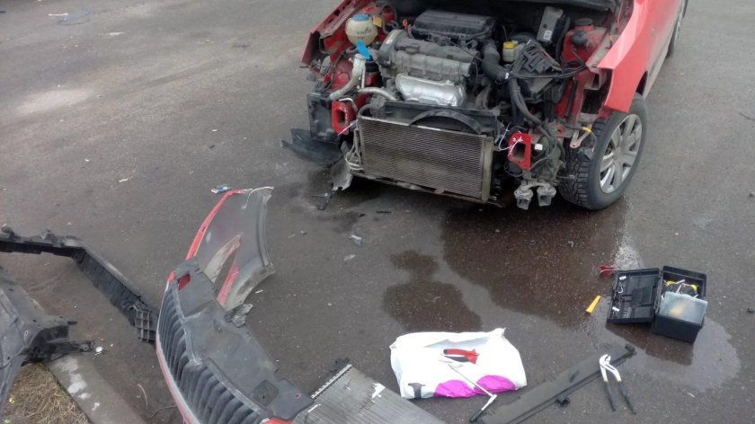 Шкода Фабия после аварии