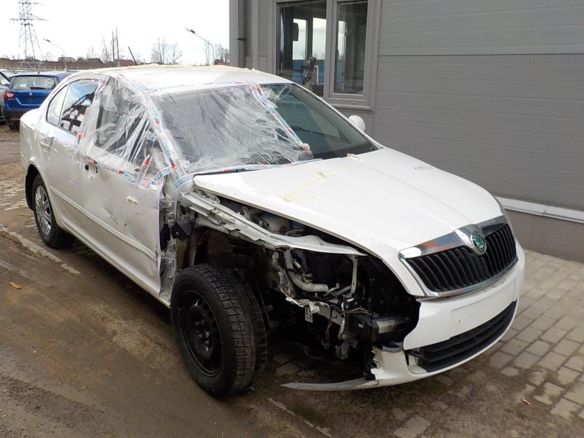 Битая Шкода Октавия а5