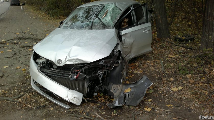 Разбитая Шкода Октавия а7