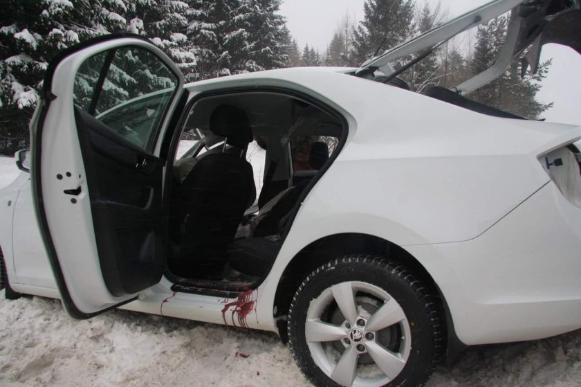 ДТП Шкода Рапид белая