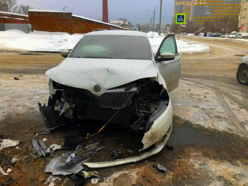 Шкода Рапид 2021 авария