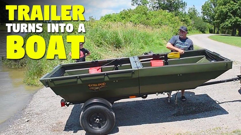 Раскладная лодка-прицеп Tetra-pod