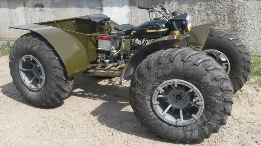 Квадроцикл на ободрышах ГАЗ 66