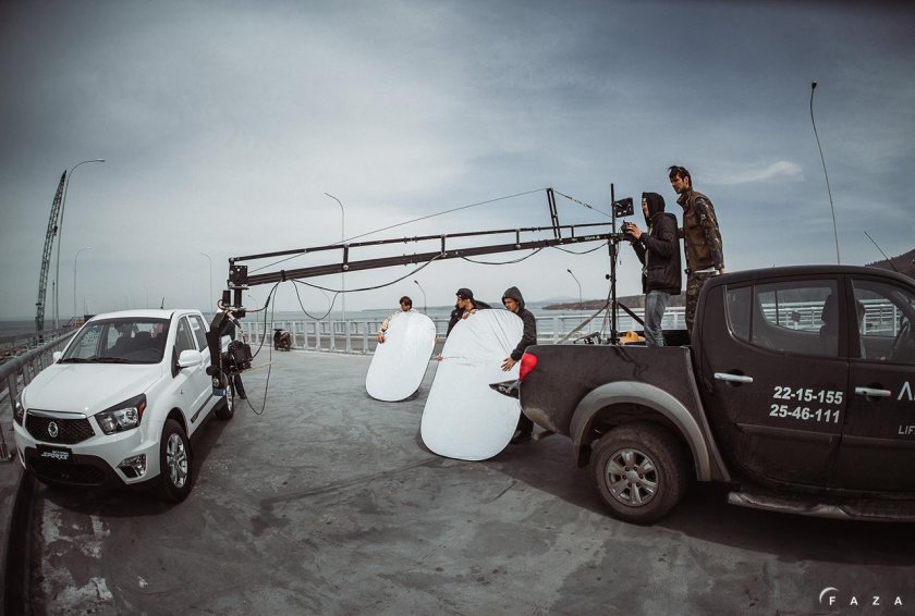 Съемка рекламы авто