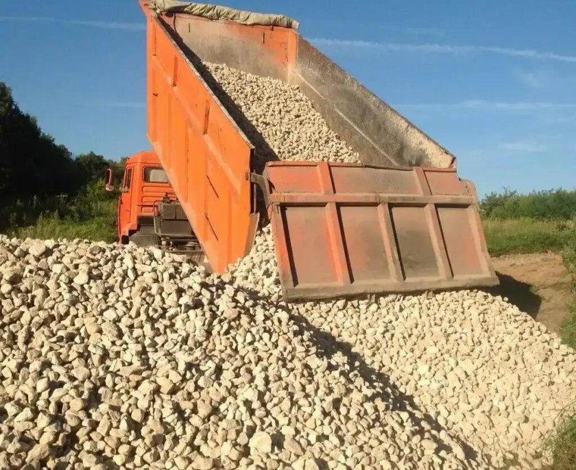 Щебень 5-20 и КАМАЗ
