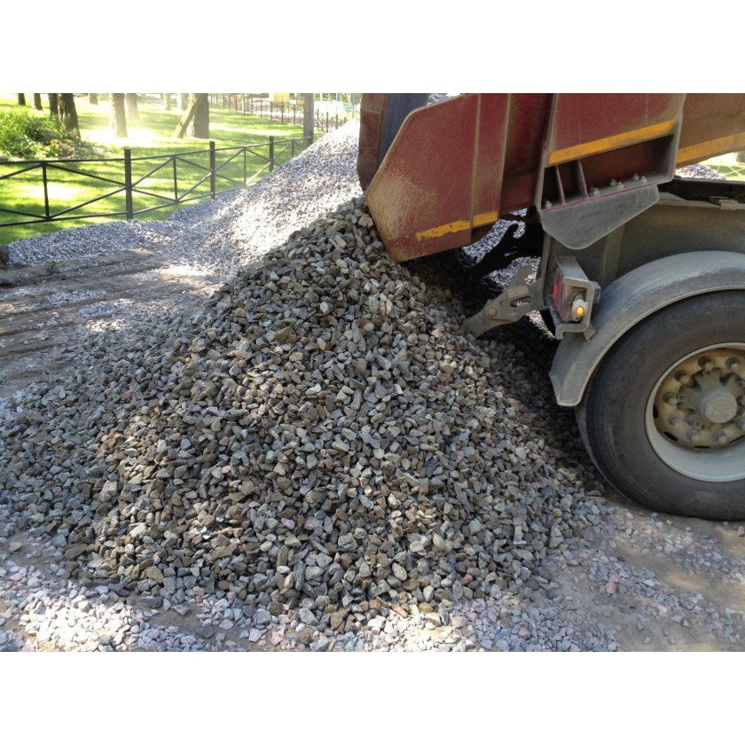 Песок щебень отсев КАМАЗ