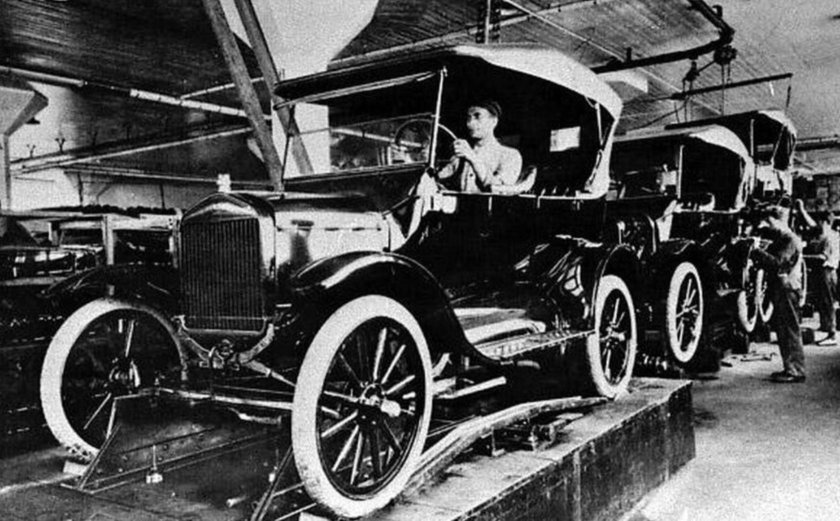 Завод Генри Форда 1908