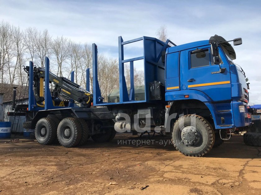 КАМАЗ 6522 лесовоз с КМУ