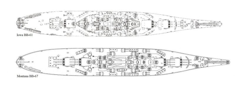 Линкор Айова чертежи