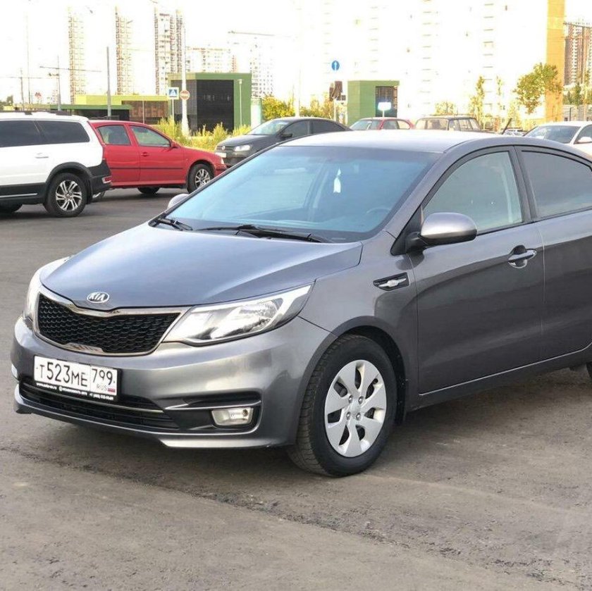 Kia Rio 2014 серая