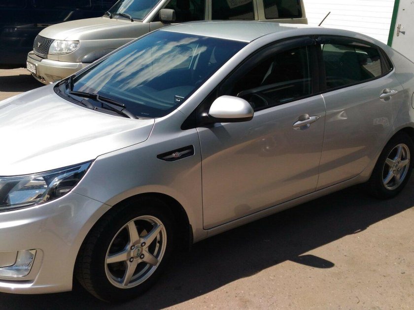 Белый Кристалл Киа Рио металлик