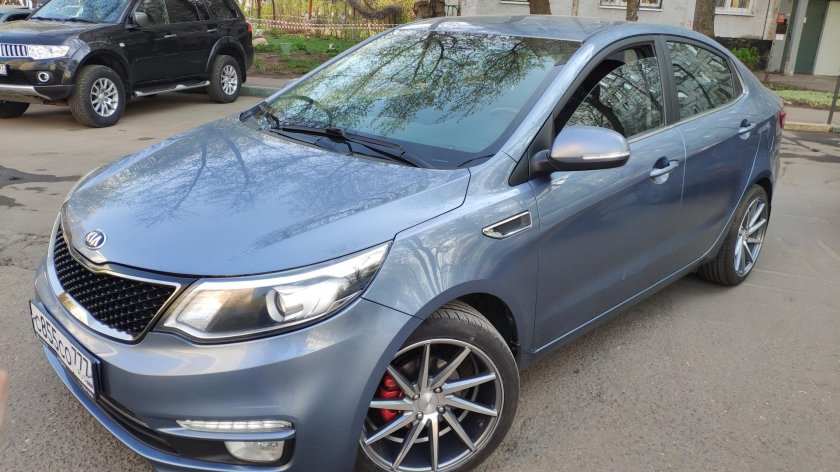 Киа Рио 3 голубая