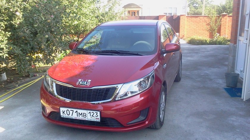 Kia Rio красная 1860000