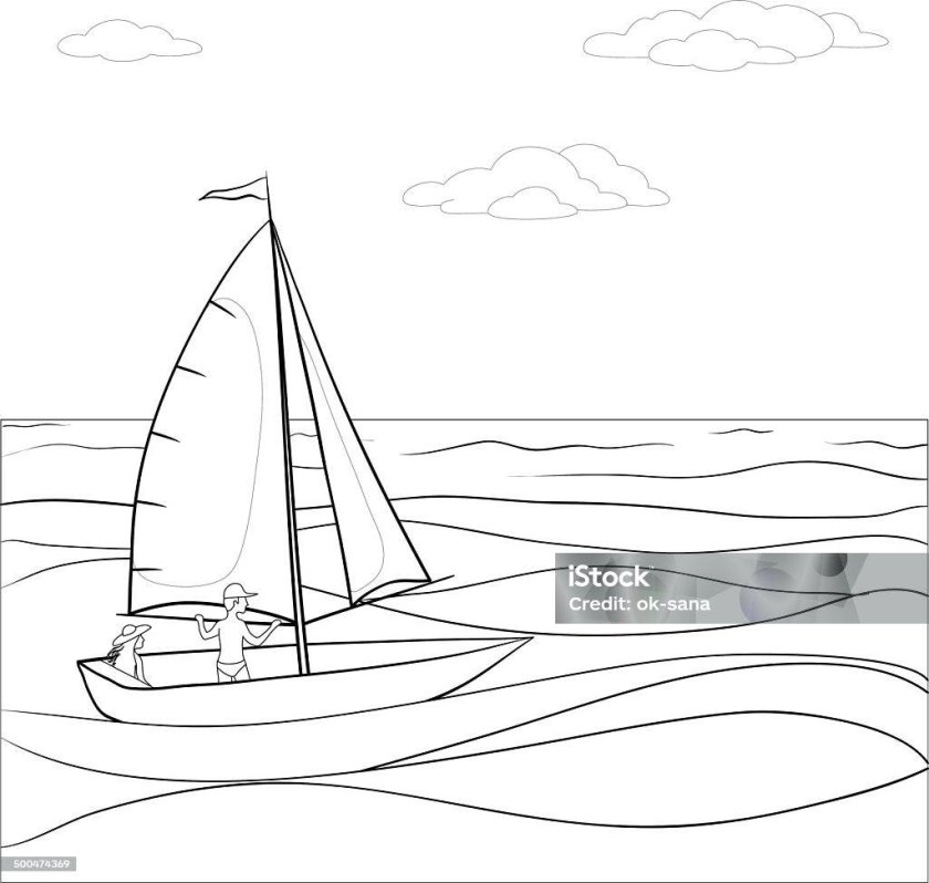 Эскиз морского пейзажа