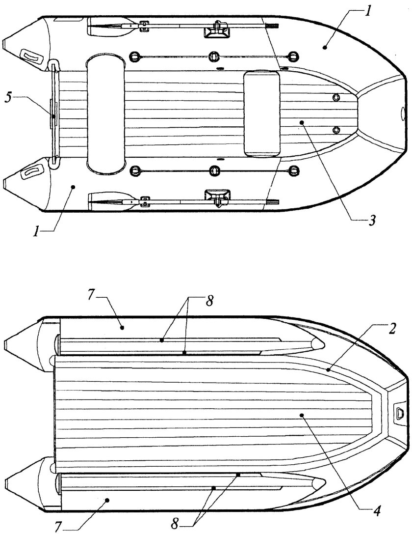Корма у лодки сбоку