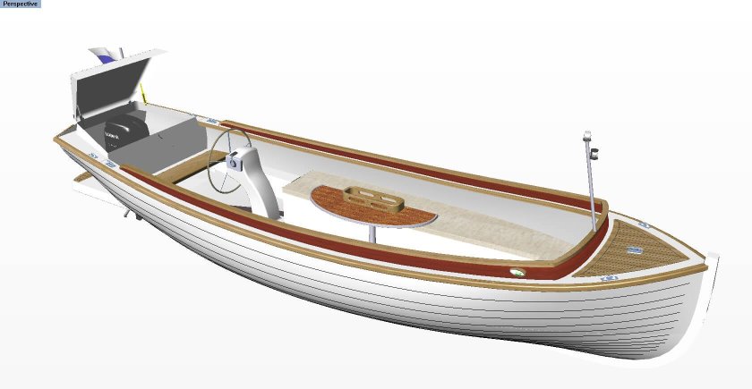 Шлюпка ял 6 с мотором