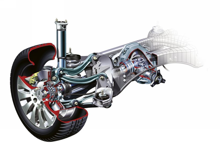 Многорычажная задняя подвеска Мерседес