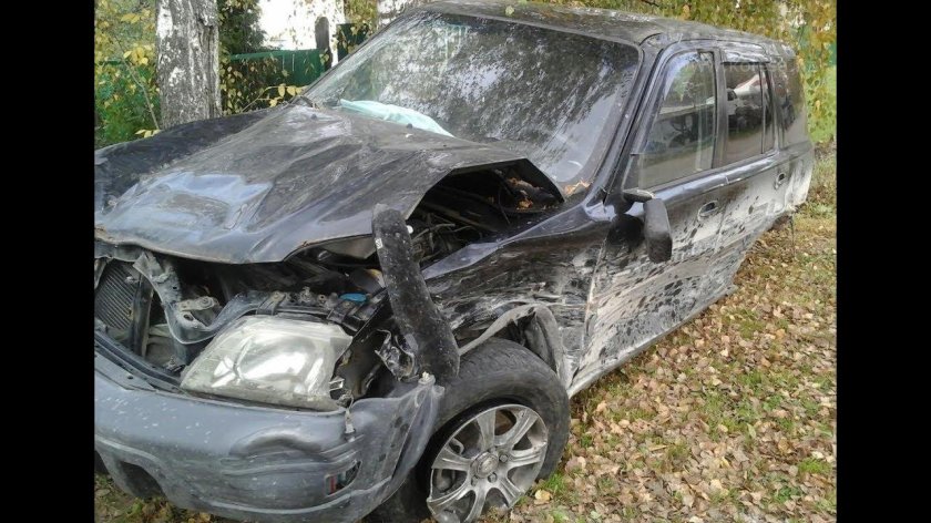 Разбитая Honda CR-V