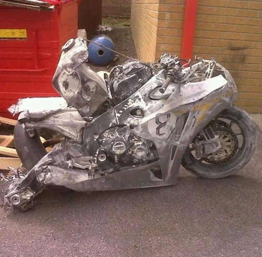 Хонда CBR 600 RR после аварии