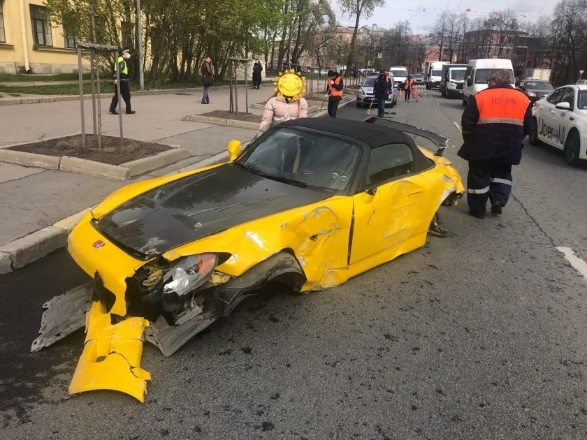 Honda s2000 разбили в Питере