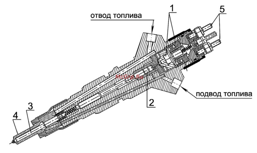 Форсунка топливная ГАЗ 3309 евро 3