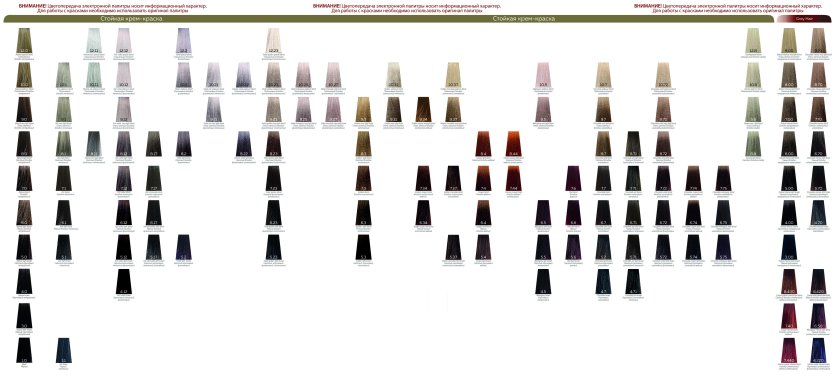 Luxor professional палитра краска