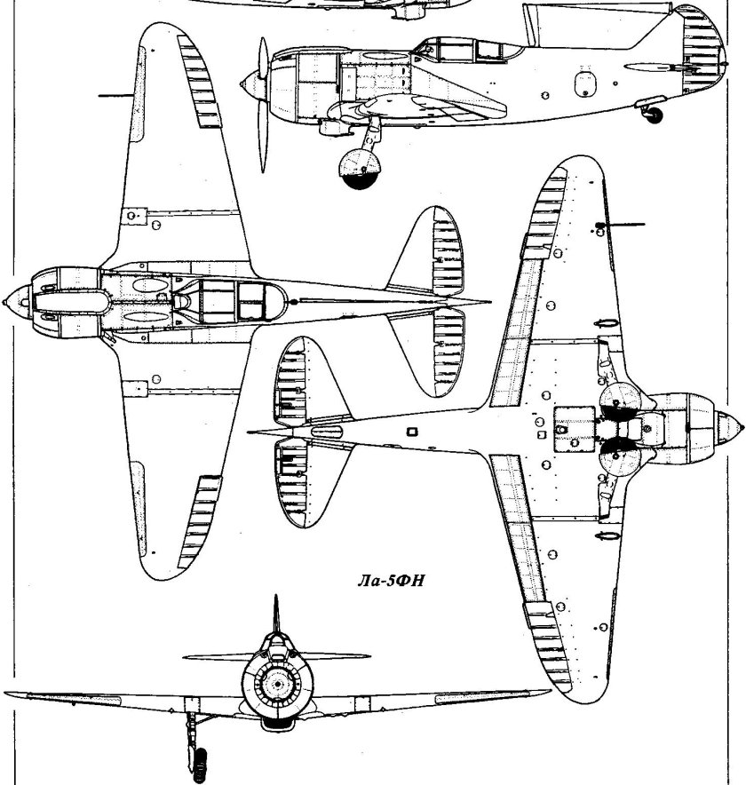 Ла-5фн истребитель чертежи