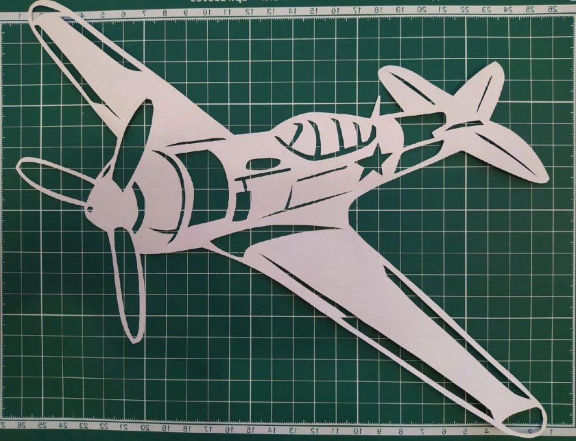 Вытынанка самолет