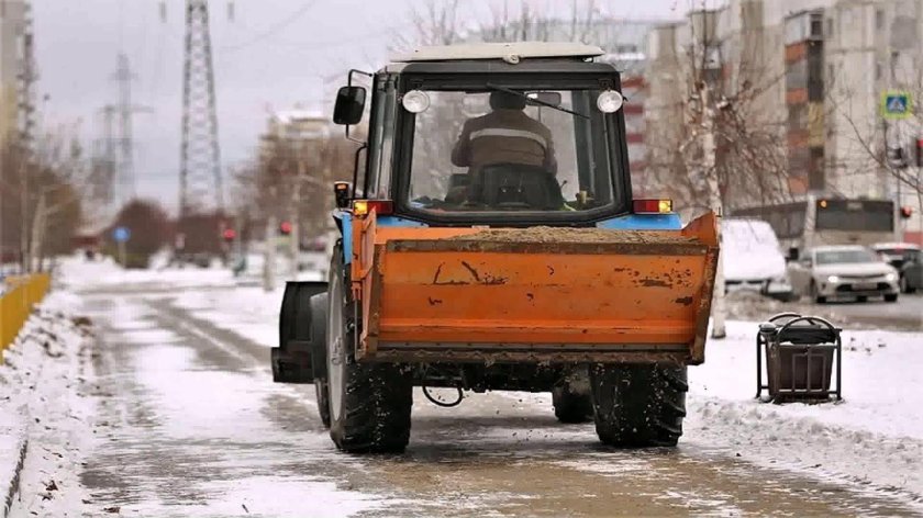 Тележка для посыпки реагента