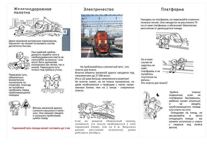 Правила безопасности на железной дороге