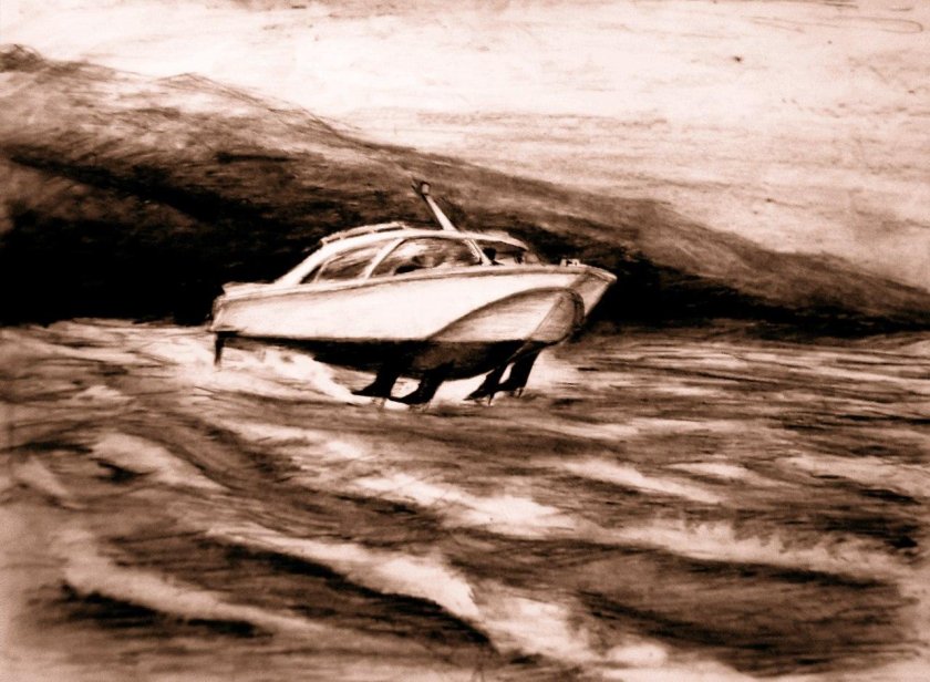 Лодка с подводными крыльями