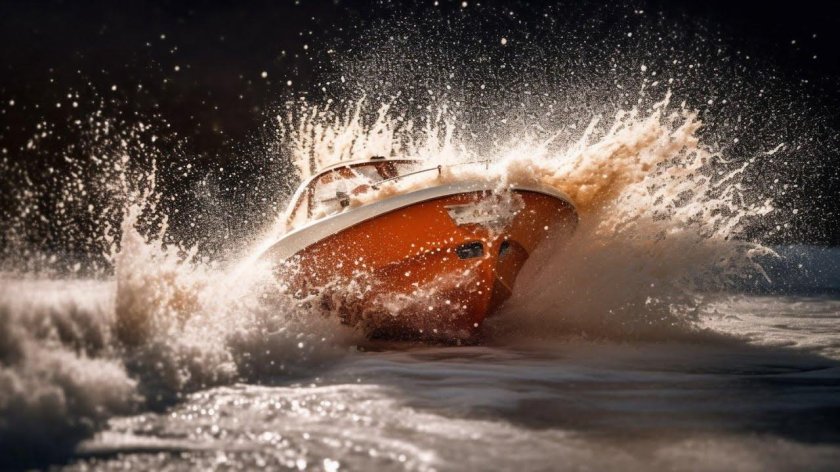 Кораблик сквозь волну