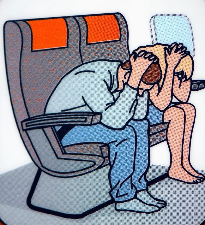 Положение Brace в самолете