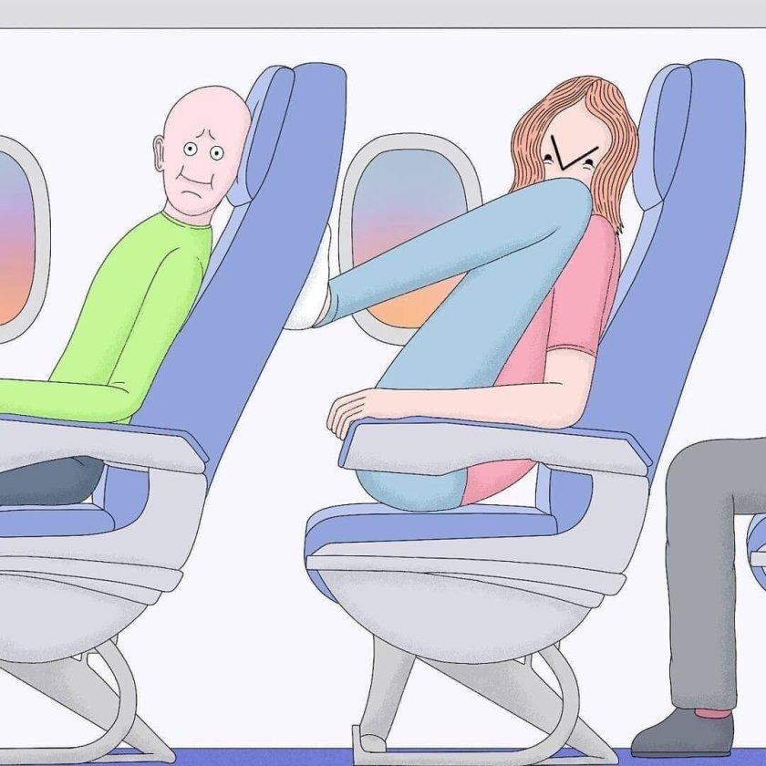 Рисунки как себя вести в самолете