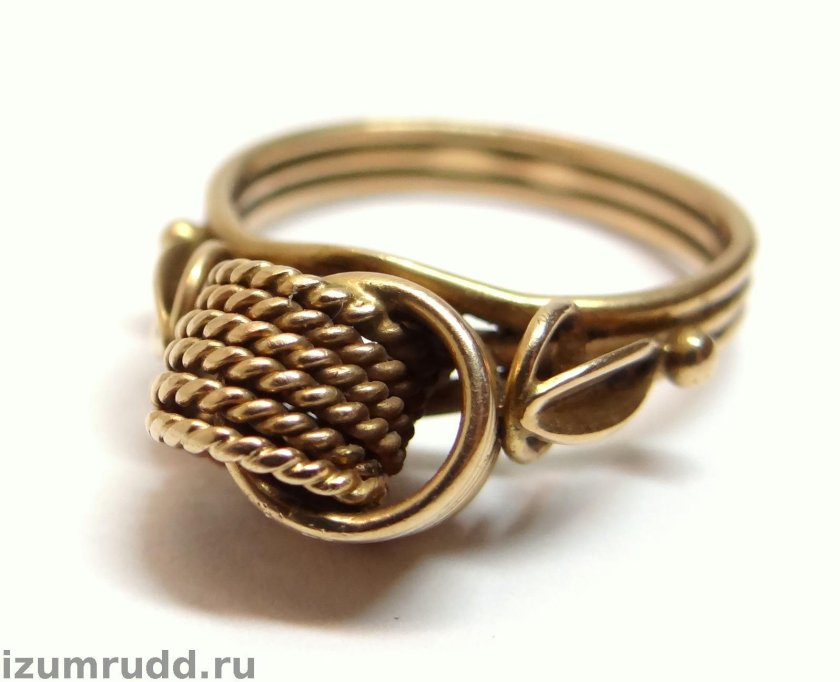 Кольцо 583 пробы СССР узелок