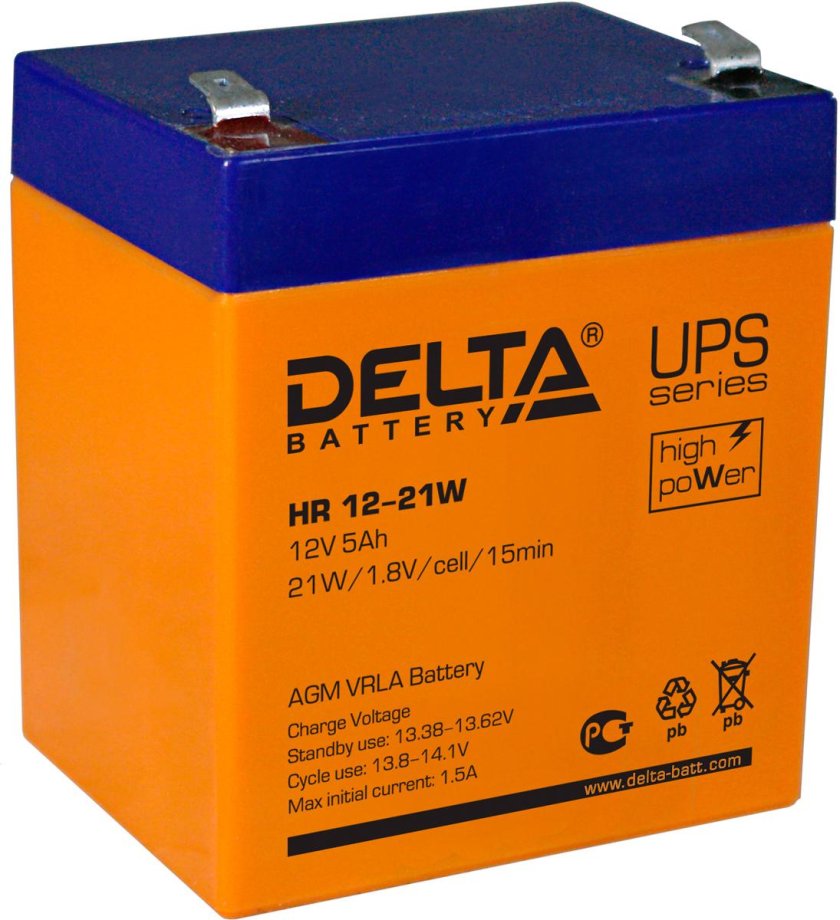 Аккумуляторная батарея Delta HRL 12-18 X