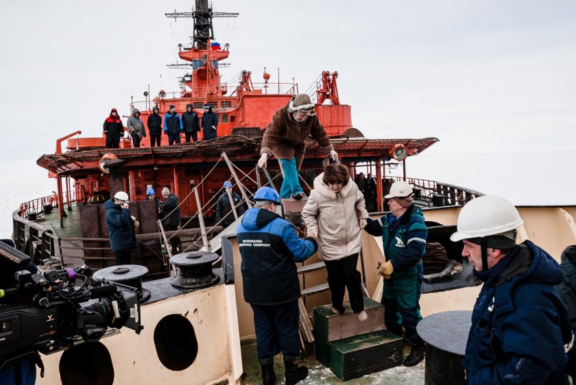 Внутри ледокола Таймыр