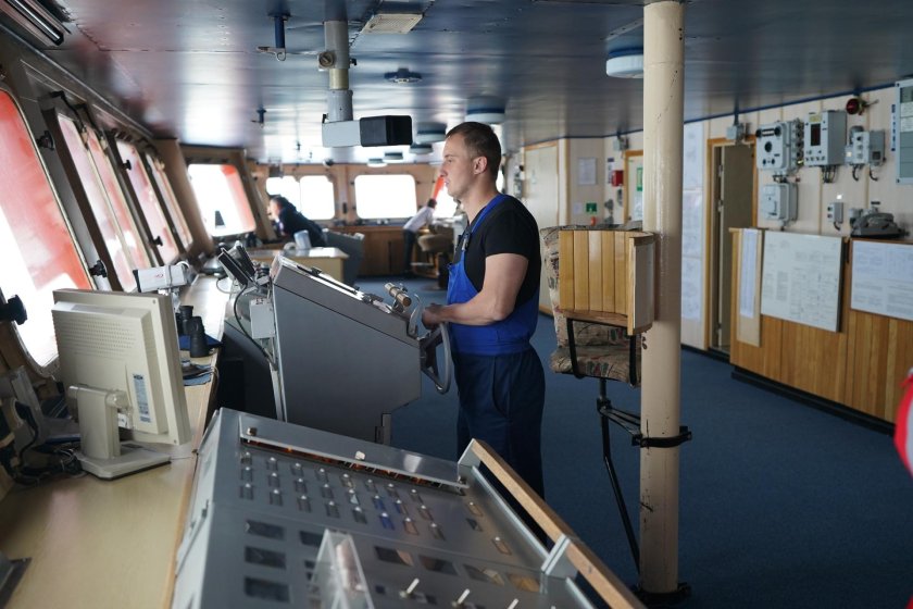 Ледокол Красин Капитанский мостик