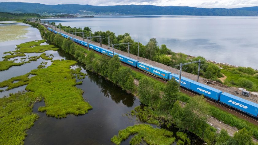 Феско контейнерный поезд