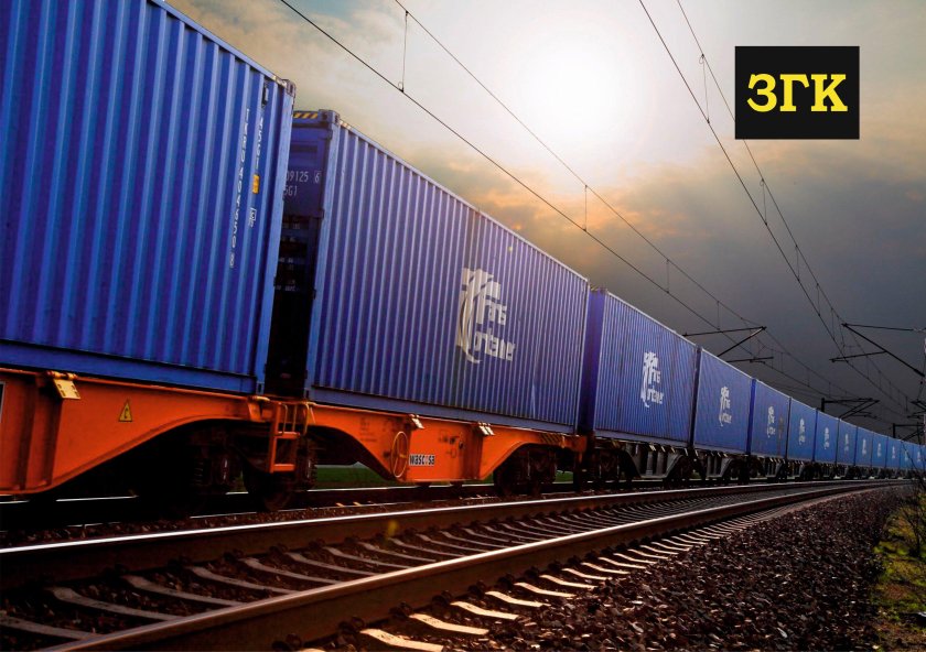 Контейнерный поезд ТРАНСКОНТЕЙНЕР