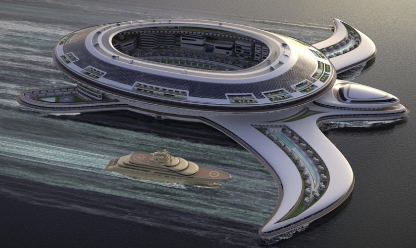 Пангеос плавучий город