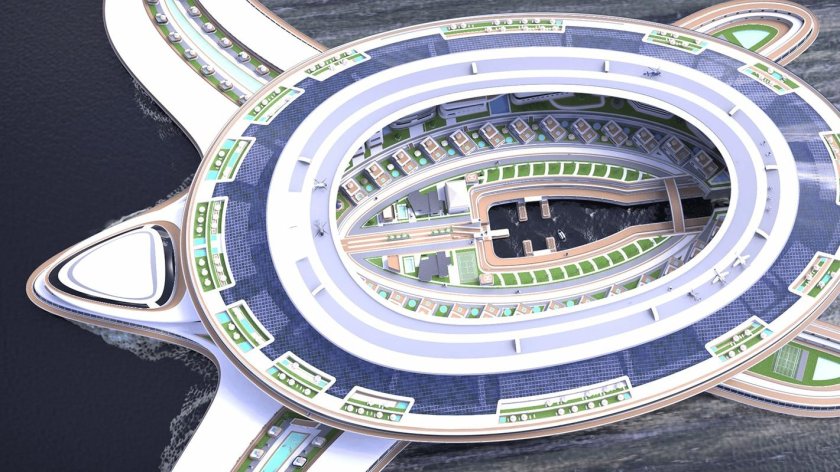 Пангеос плавучий город