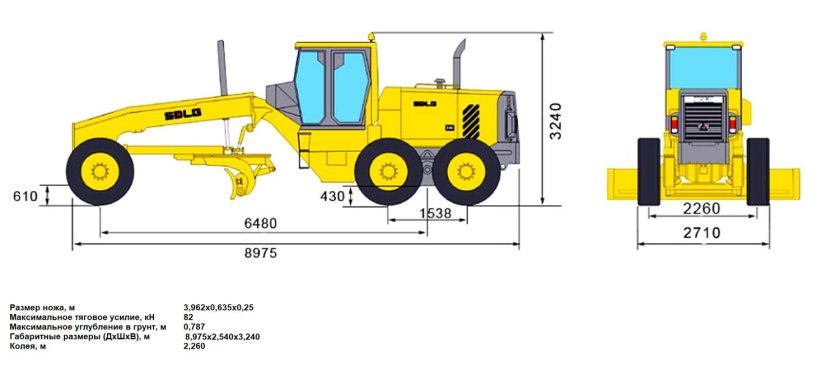 Автогрейдер SDLG g9190f