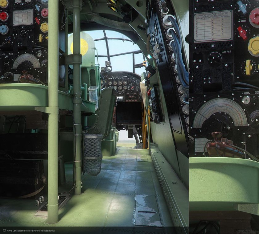 Avro Lancaster кабина