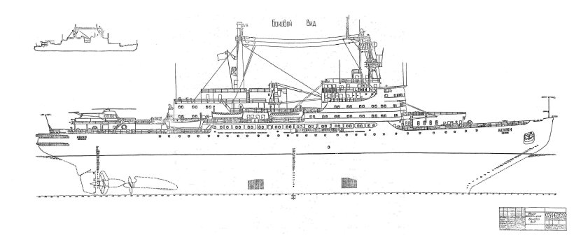 Атомный ледокол Ленин чертежи