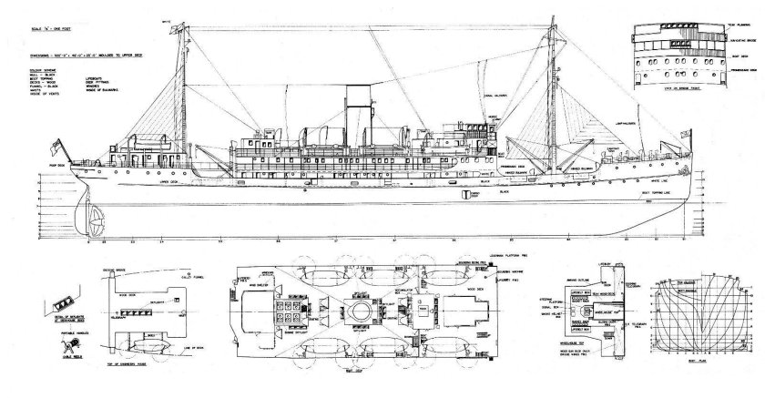 Паровой катер Дагмар чертежи