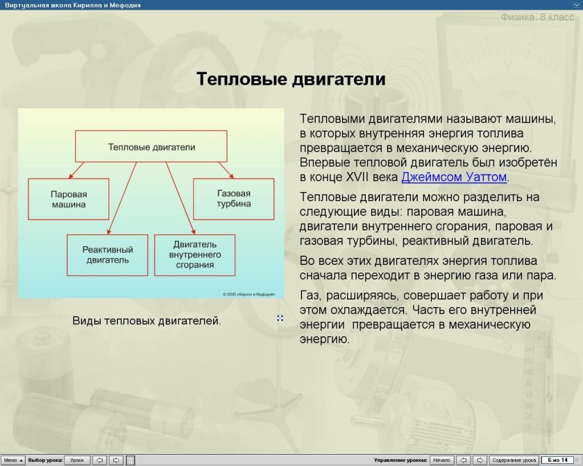 Тепловые двигатели конспект