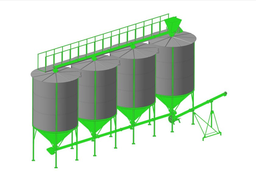 Зерновой силос 2000 м3