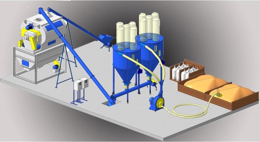 Линия гранулирования комбикормов для КРС