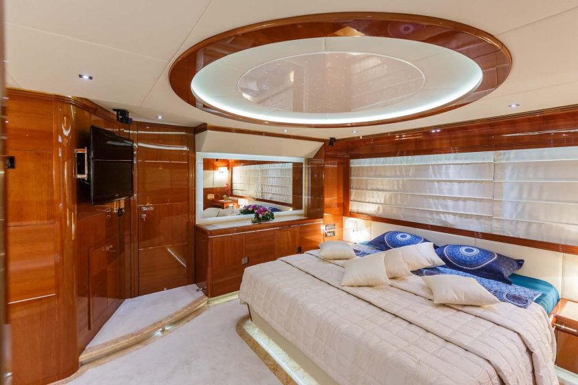 Яхта Lamborghini каюта